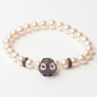 Lancaster JLA-BR-OWL-5-WH 16 mm Dames armband