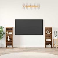 Tv-meubelset 2 pcs Oud hout 107 x 35 x 37 cm Bewerkt hout