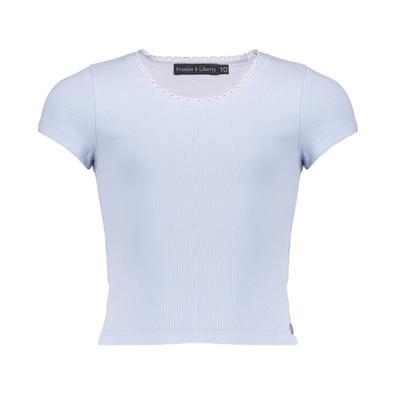 Frankie & Liberty Zomer t-shirt meisjes - blauw - Rixt