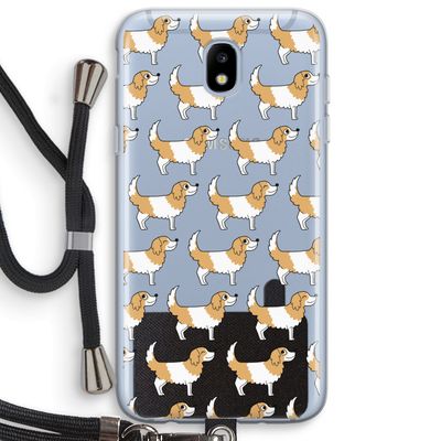 Doggy: Samsung Galaxy J5 (2017) Transparant Hoesje met koord
