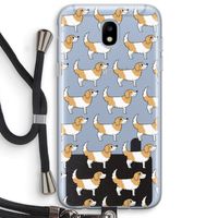Doggy: Samsung Galaxy J5 (2017) Transparant Hoesje met koord