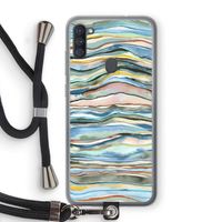 Watercolor Agate: Samsung Galaxy A11 Transparant Hoesje met koord