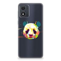 Motorola Moto E13 Telefoonhoesje met Naam Panda Color