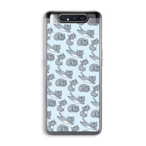 Poezen: Samsung Galaxy A80 Transparant Hoesje