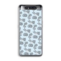 Poezen: Samsung Galaxy A80 Transparant Hoesje