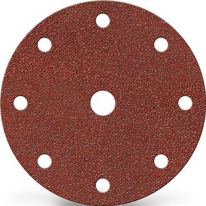 Promat Schuurpad met klitbevestiging | GLS 1 150 mm korreling 320 | voor hout / metaal korund | Gatenaantal 8 + 1 - 4000842198 4000842198