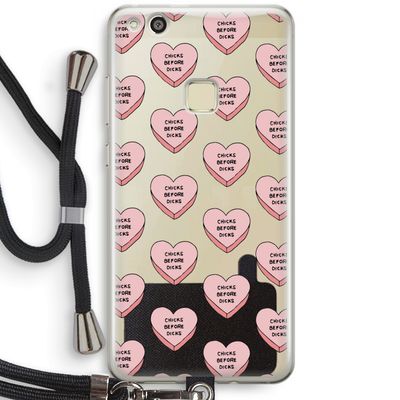 Chicks before dicks: Huawei Ascend P10 Lite Transparant Hoesje met koord