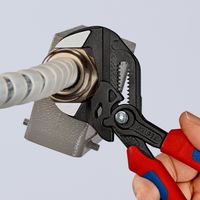 Knipex Sleuteltang | lengte 180 mm zwart gefosfateerd | spanwijdte 40 mm meercomponenten mantels | 1 stuk - 86 02 180 - 86 02 180 - thumbnail