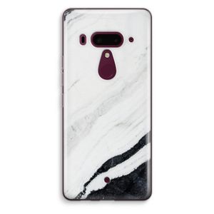 Elegante marmer: HTC U12+ Transparant Hoesje