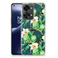 OnePlus Nord 2T TPU Case Orchidee Groen - thumbnail