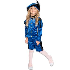 Roetveeg Pieten kostuum blauw/zwart voor kinderen