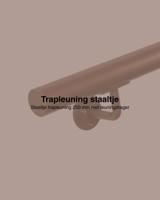 Staaltje trapleuning rond 42,2mm brons