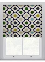 Orla Kiely - Vouwgordijnen - Vlek Bloem Blauw Multi
