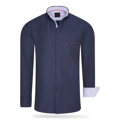 Regular Fit Overhemd Navy