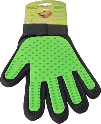Hond rubber massage handschoenborstel - Gebr de boon