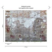 Livingwalls The Wall II - Grijs - Stenen Muur - 392261