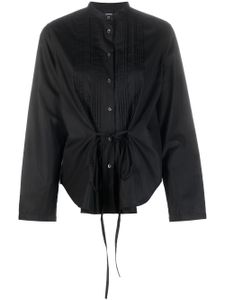 ASPESI chemise boutonnée à design péplum - Noir