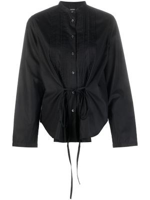 ASPESI chemise boutonnée à design péplum - Noir