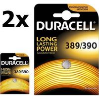 2 Stuks (2 Blister a 1st) Duracell 389-390 / G10 / SR1130W 1.5V 85mAh knoopcel batterij