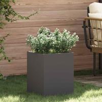 Tuin Bloempot Zwart 32 x 32 x 40 cm Koudgewalst staal