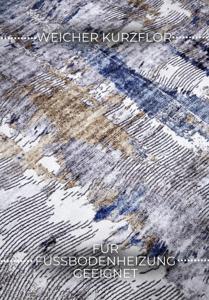 Hanse Home - ELLE Decoration Imagination Shortpile Rug Malard Darkblue Beige - 200x290 cm