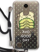 Avo Good Day: LG K10 (2017) Transparant Hoesje met koord