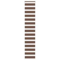 Zebra rolgordijn 50x200 cm stofbreedte 45,9cm polyester bruin