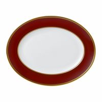 WEDGWOOD - Renaissance Red - Vleesschaal ovaal 35cm