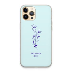 Bloom with grace: iPhone 13 Pro Max Transparant Hoesje