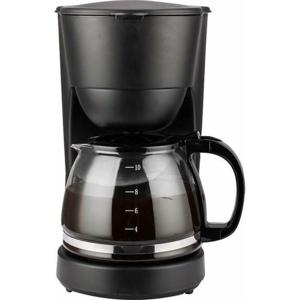Koffiezetapparaat 1.25 liter zwart 750watt