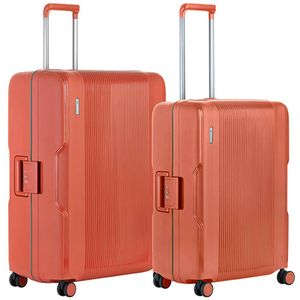 CarryOn Protector Luxe Kofferset - TSA Trolleyset M+L formaat - Kliksloten - Terra