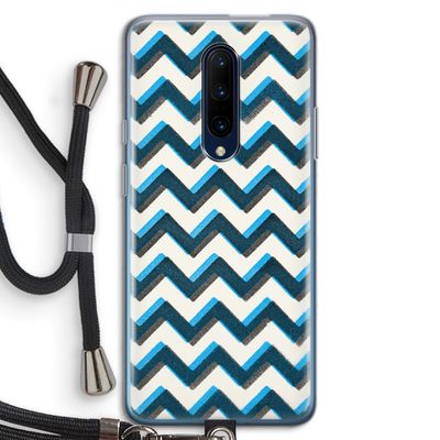 Onderbroken lijn: OnePlus 7 Pro Transparant Hoesje met koord
