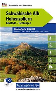 Wandelkaart 41 Outdoorkarte Schwäbische Alb West - Hohenzollern | Kümm