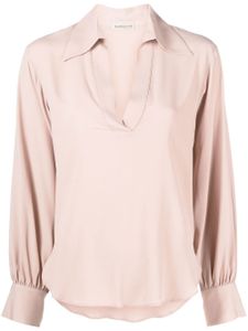 Blanca Vita blouse drapée à col v - Rose