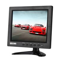 ESCAM T08 8 inch TFT LCD-1024 x 768 Monitor met VGA & HDMI & AV & BNC & USB voor PC CCTV Security