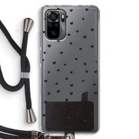Kleine kattenkopjes: Xiaomi Redmi Note 10 Pro Transparant Hoesje met koord