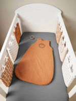 Stootrand bed/box ETHNIC beige, bedrukt - thumbnail