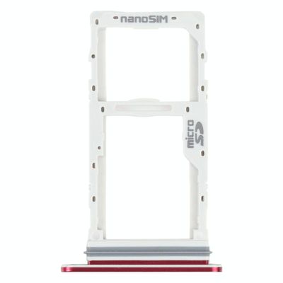 SIM-kaart lade + SIM-kaart lade / Micro SD-kaart lade voor LG Velvet 5G LM-G900N LM-G900EM LM-G900 LM-G900TM (Rood)