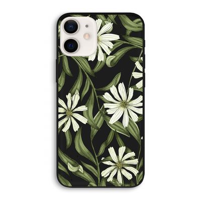Wit bloemenpatroon: iPhone 12 Biologisch afbreekbaar hoesje
