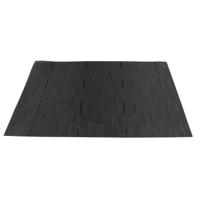 Placemats - zwart - 1x stuks - 30 x 45 cm - onderlegger - tafeldecoratie