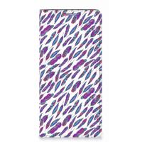 Motorola Moto G60s | Hoesje met Magneet | Feathers Color