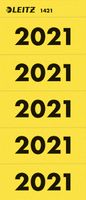 Rugetiket Leitz jaartal 2021 geel