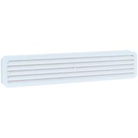Kunststof deur ventilatierooster 451,5x91,7 mm wit - thumbnail