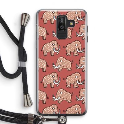 Mammoet: Samsung Galaxy J8 (2018) Transparant Hoesje met koord