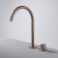 Hotbath Cobber Wastafelmengkraan - hoog - opbouw - zonder waste - Geborsteld Koper PVD CB023HBCP