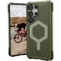 Urban Armor Gear Essential Armor Outdoor telefoonhoes Samsung Galaxy S25 Ultra Olijf, Transparant Inductieve lading