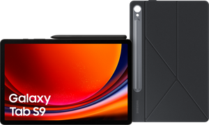 Samsung Galaxy Tab S9 11 inch 256GB Wifi Zwart + Book Case Zwart
