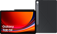 Samsung Galaxy Tab S9 11 inch 256GB Wifi Zwart + Book Case Zwart - thumbnail
