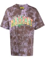 MARKET t-shirt tie-dye à logo imprimé - Violet