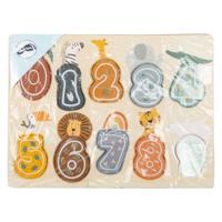 Small Foot houten cijfer puzzel safari